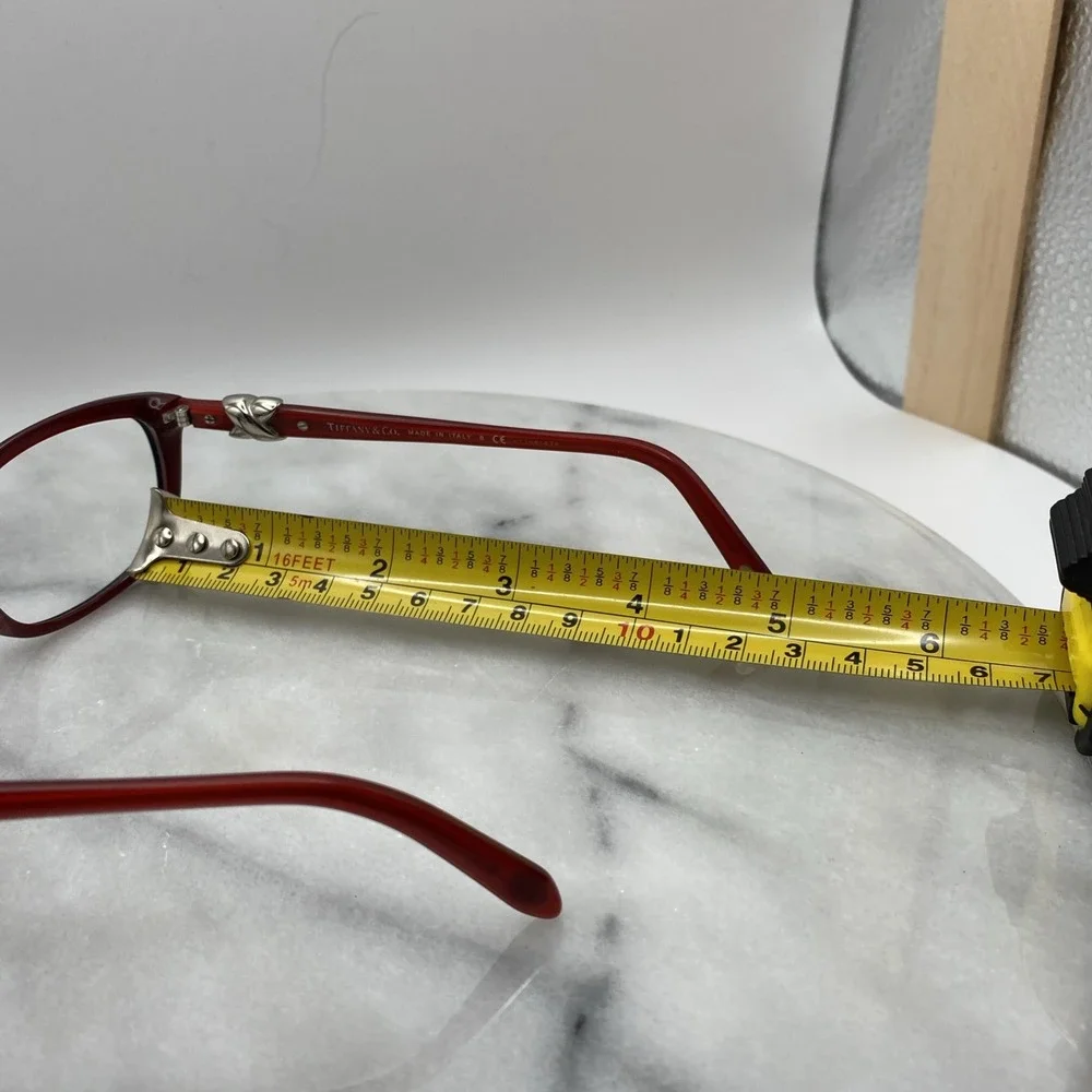 Tiffany & Co Women 51mm Eyeglasses Black Red TF 2074 Paloma Picasso Heart Knot